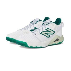 New Balance White and Teal Athletic Shoes